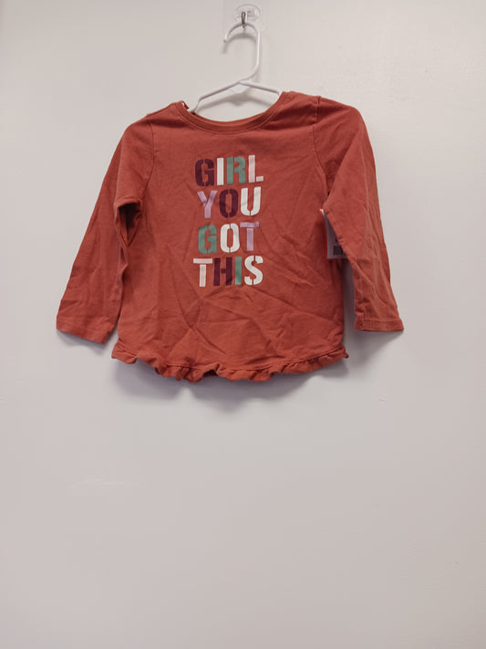 Orange Garanimals Longsleeve Shirt, 2T G