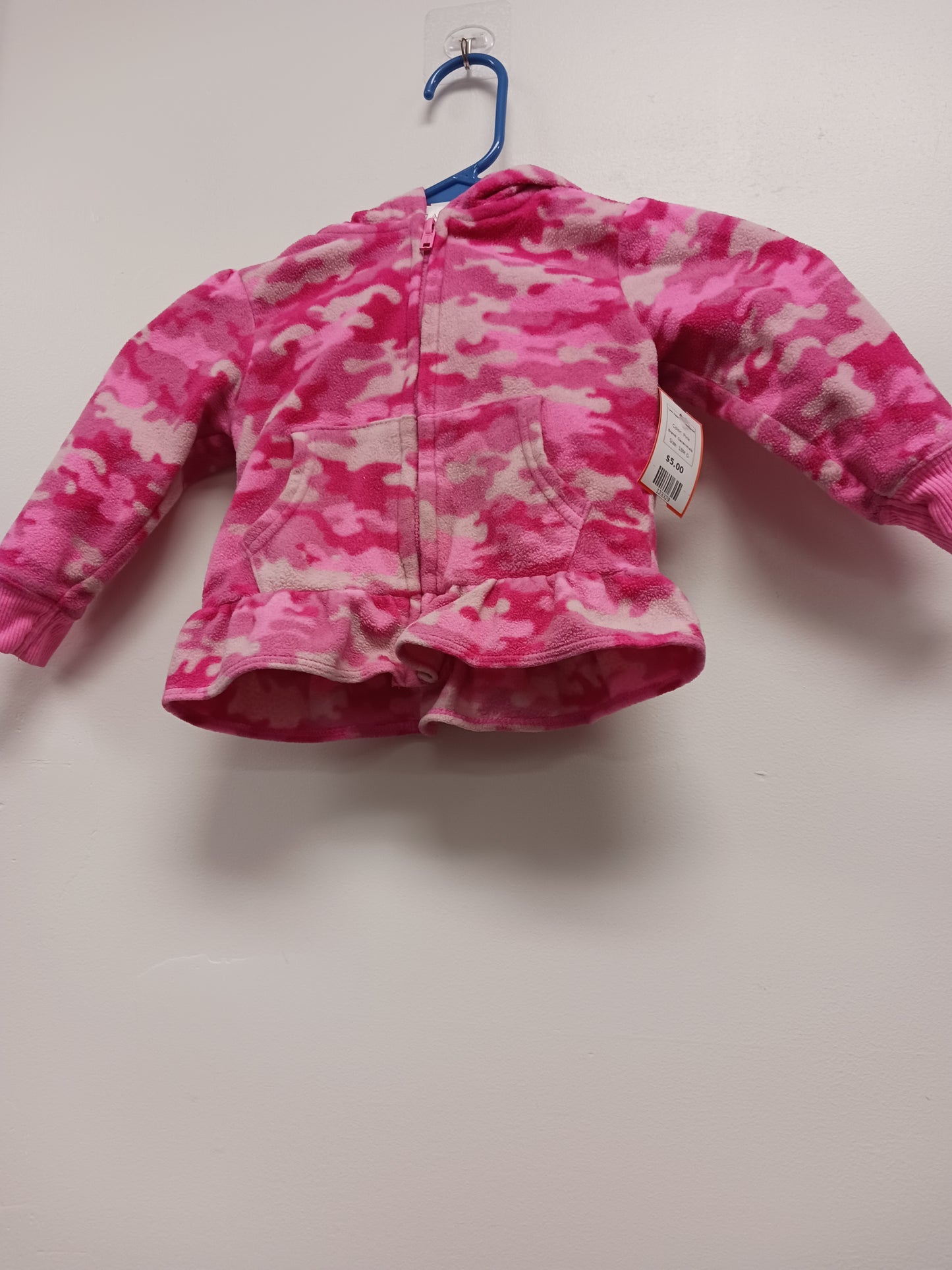 Pink Garanimals Camo Zippered Hooded Jacket, 18M G