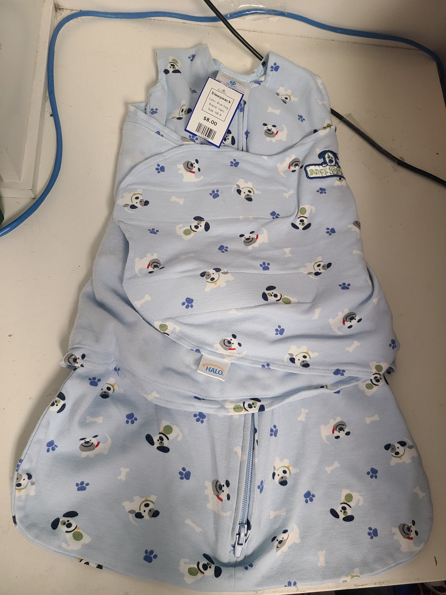Blue Dog Halo Sleepsack, NB B