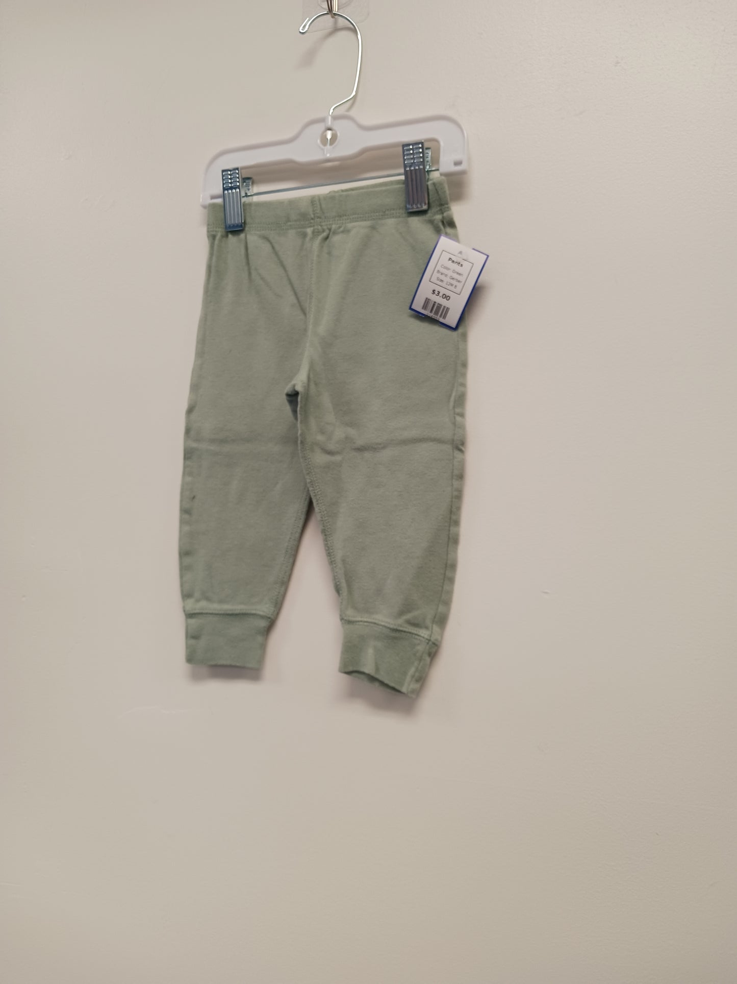 Green Gerber Pants, 12M B