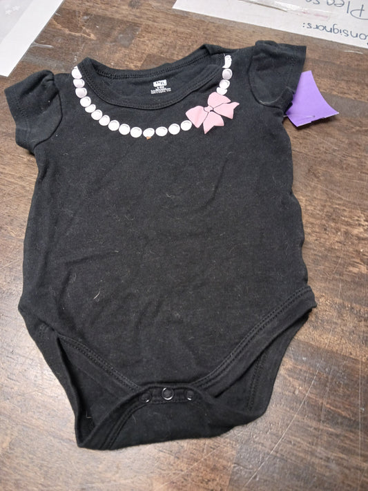 Black HB Onesie, 6M G