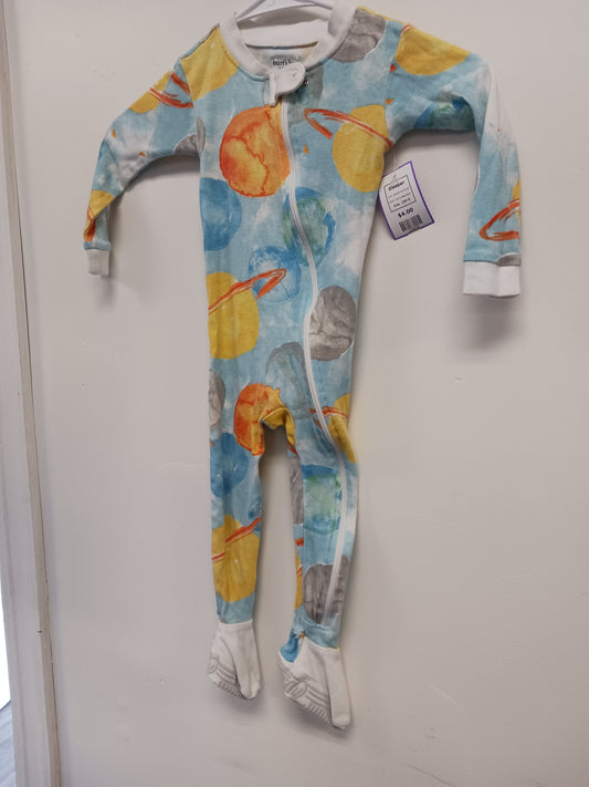 Blue/White Planet Burt's Bees Baby Sleeper, 18M B