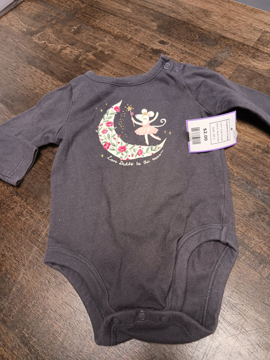 Grey Mouse Garanimals Longsleeve Onesie, 3M G