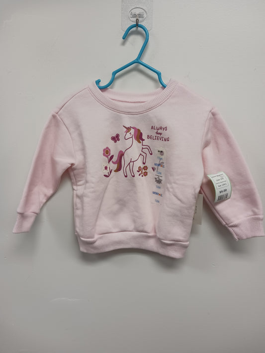 Pink Garanimals Unicorn Sweatshirt, 12M G