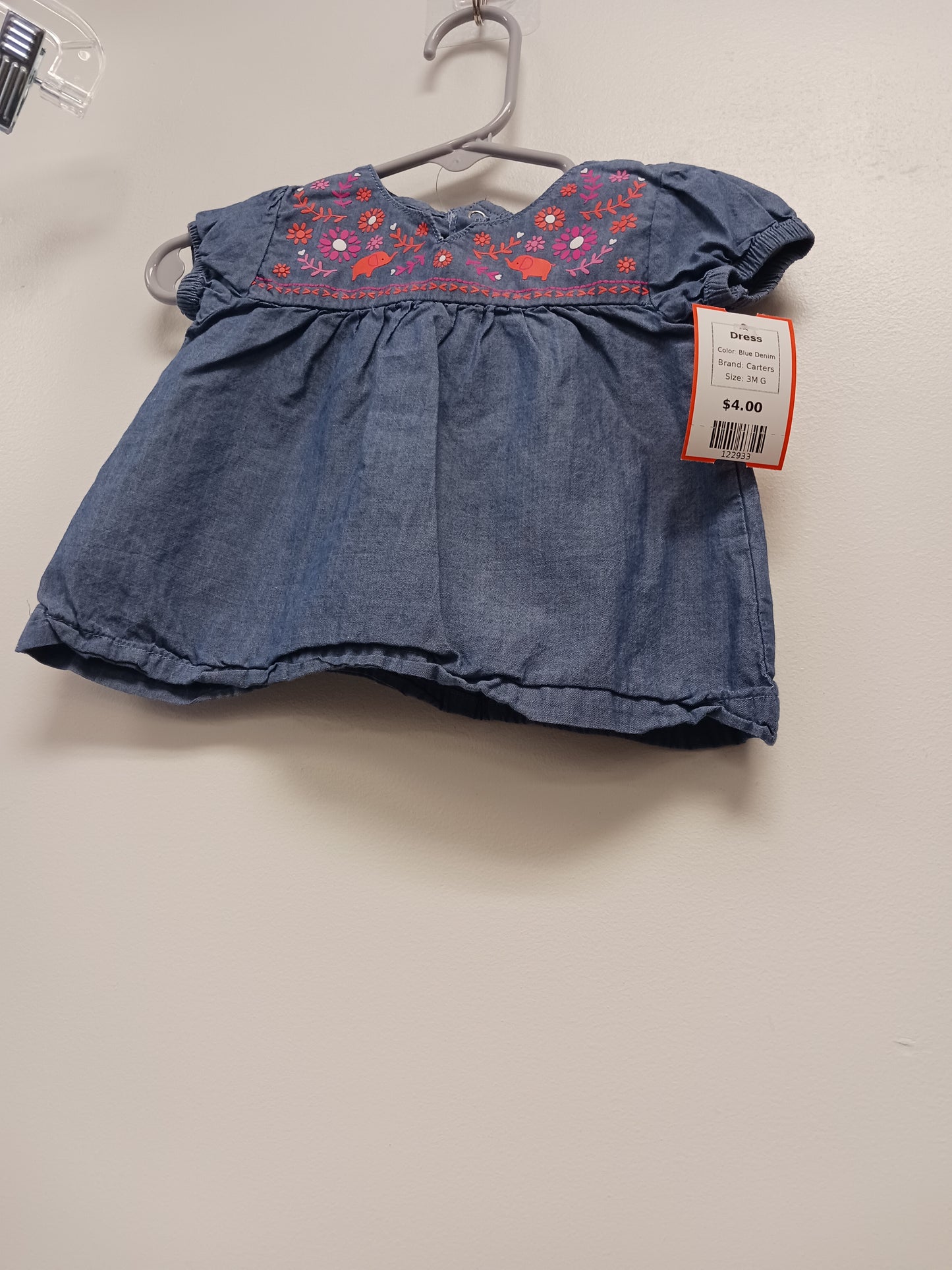 Blue Denim Carters Dress, 3M G