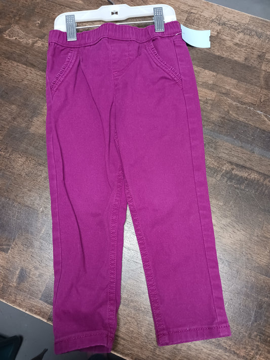 Burgandy Jumping Bean Pull on Pants, 4T G