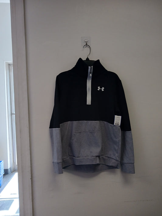 grey/black Under Armour 1/4 Zip Jacket, 18 B