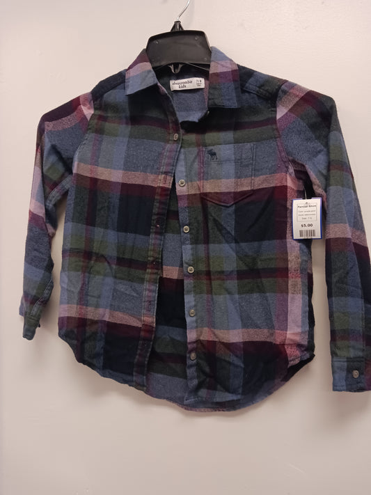 purple plaid Abercrombie Fannel Shirt, 7 G