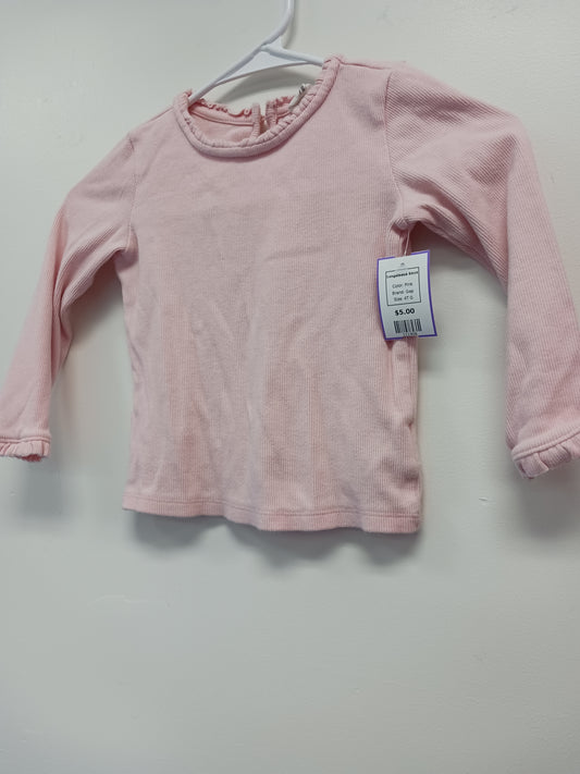 Pink Gap Longsleeve Shirt, 4T G