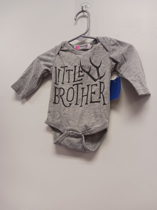 grey Vogue Little Brother Onesie, NB B