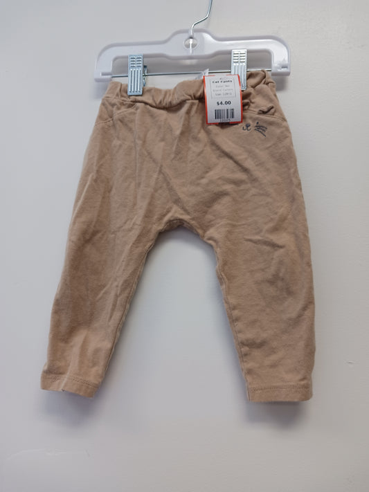 Tan Carters Cat Pants, 12M G