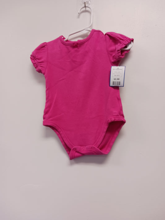 pink Childrens Place Bow Onesie 6/9m, 6M G