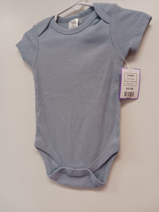 Blue Chick Pea Onesie, 6M B