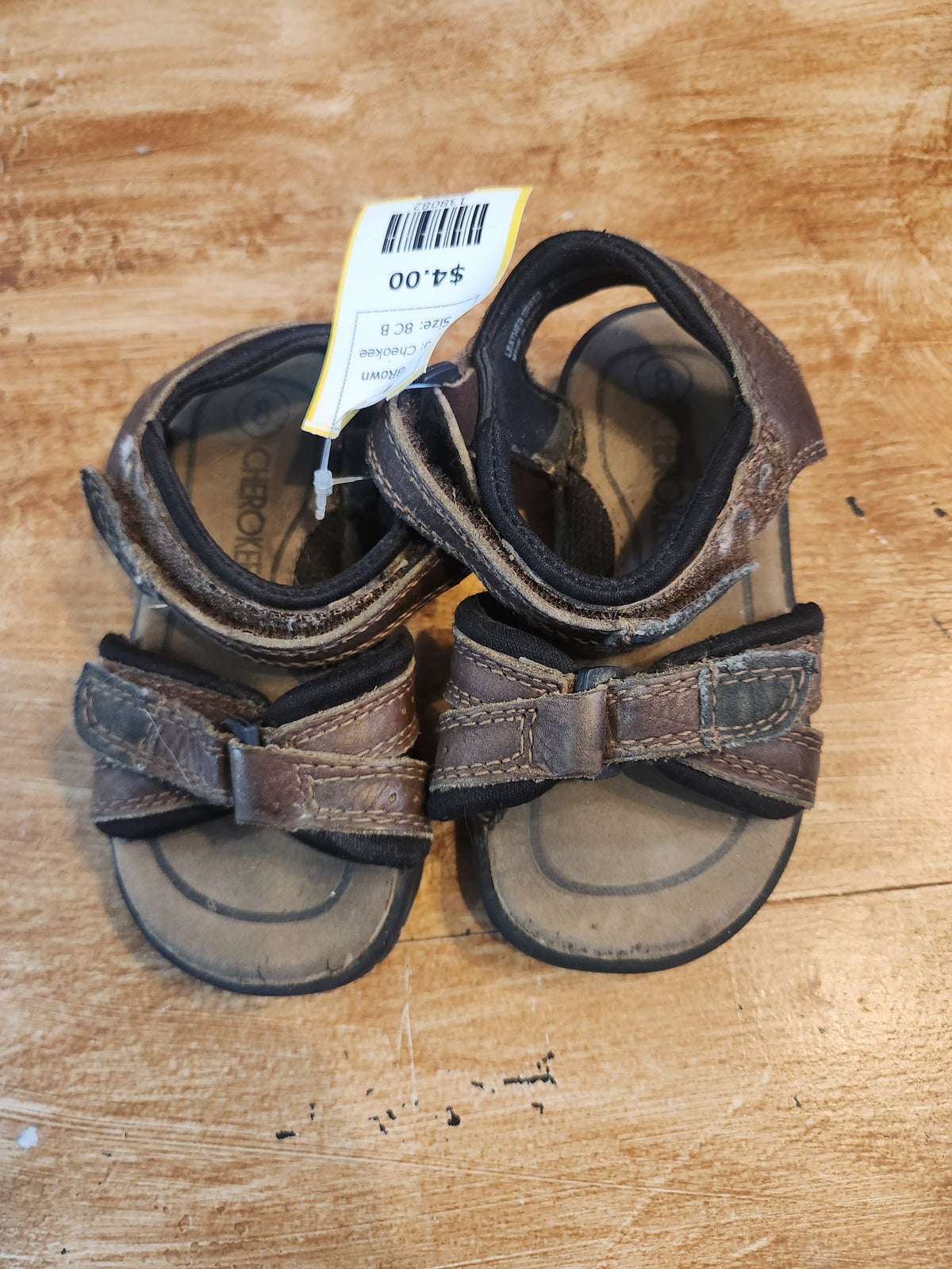 BRown Cheokee Sandals, 8C B
