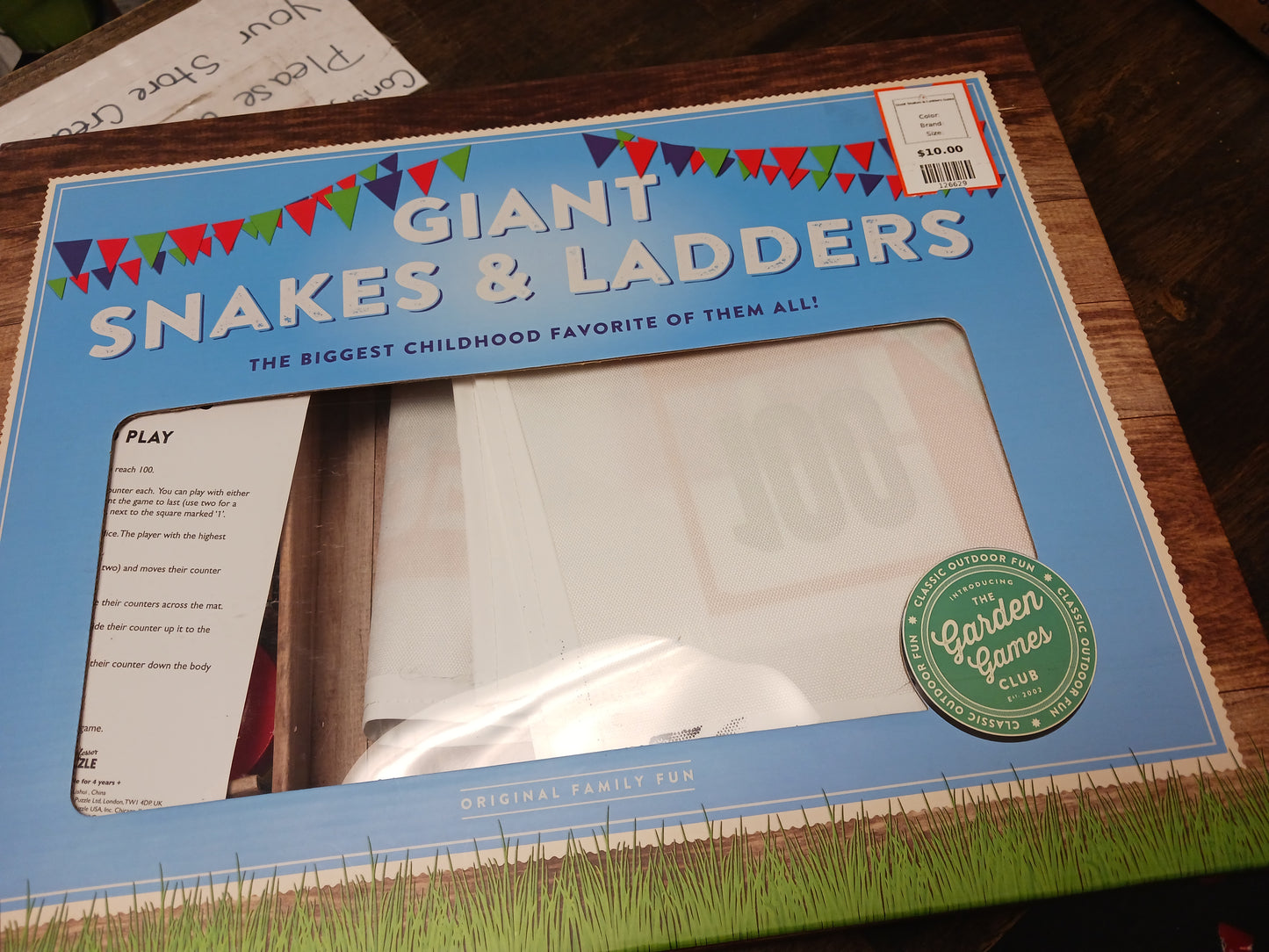 Giant Snakes & Ladders Game