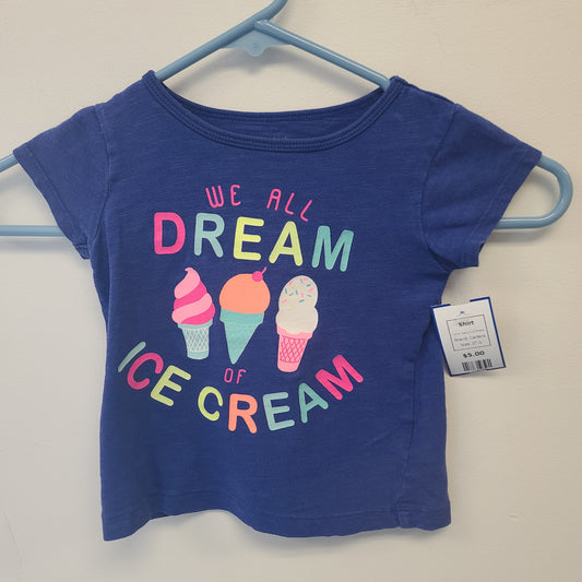 Navy Ice Cream Carters Shirt, 2T G