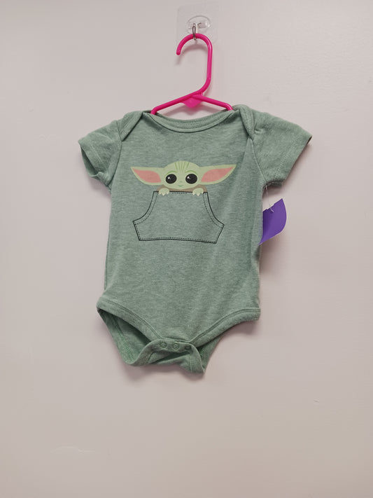 Green Baby Yoda Star Wars Onesie, 3M B