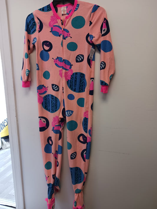 Pink Animal Cat & Jack One Piece Pjs, 7 G