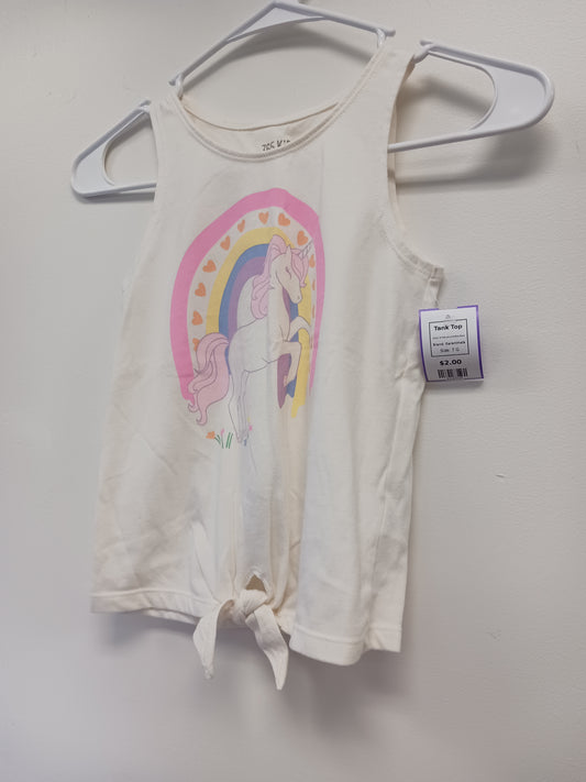 White Unicorn/Rainbow Garanimals Tank Top, 7 G