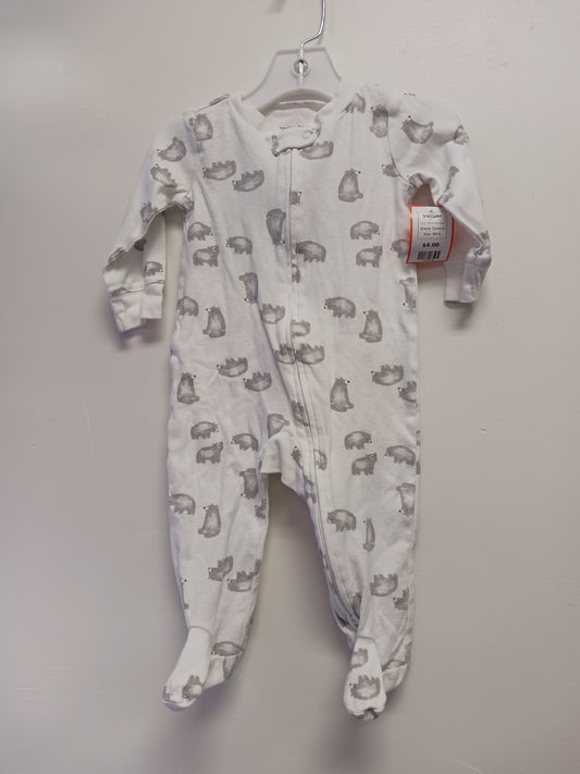 White/Grey Bear Carters Sleeper, 9M B