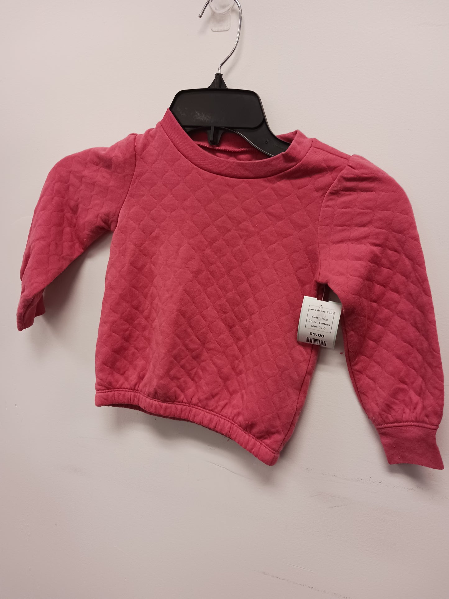 Pink Carters Longsleeve Shirt, 2T G