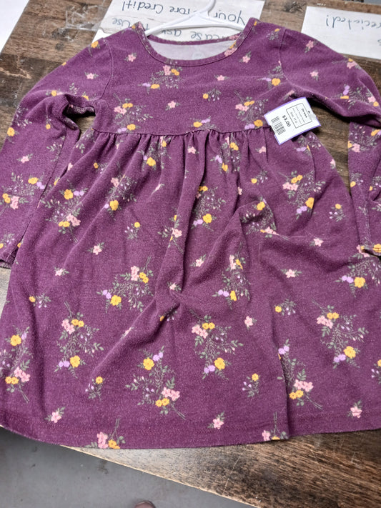 Purple Flower Wonder Nation Dress, 4T G