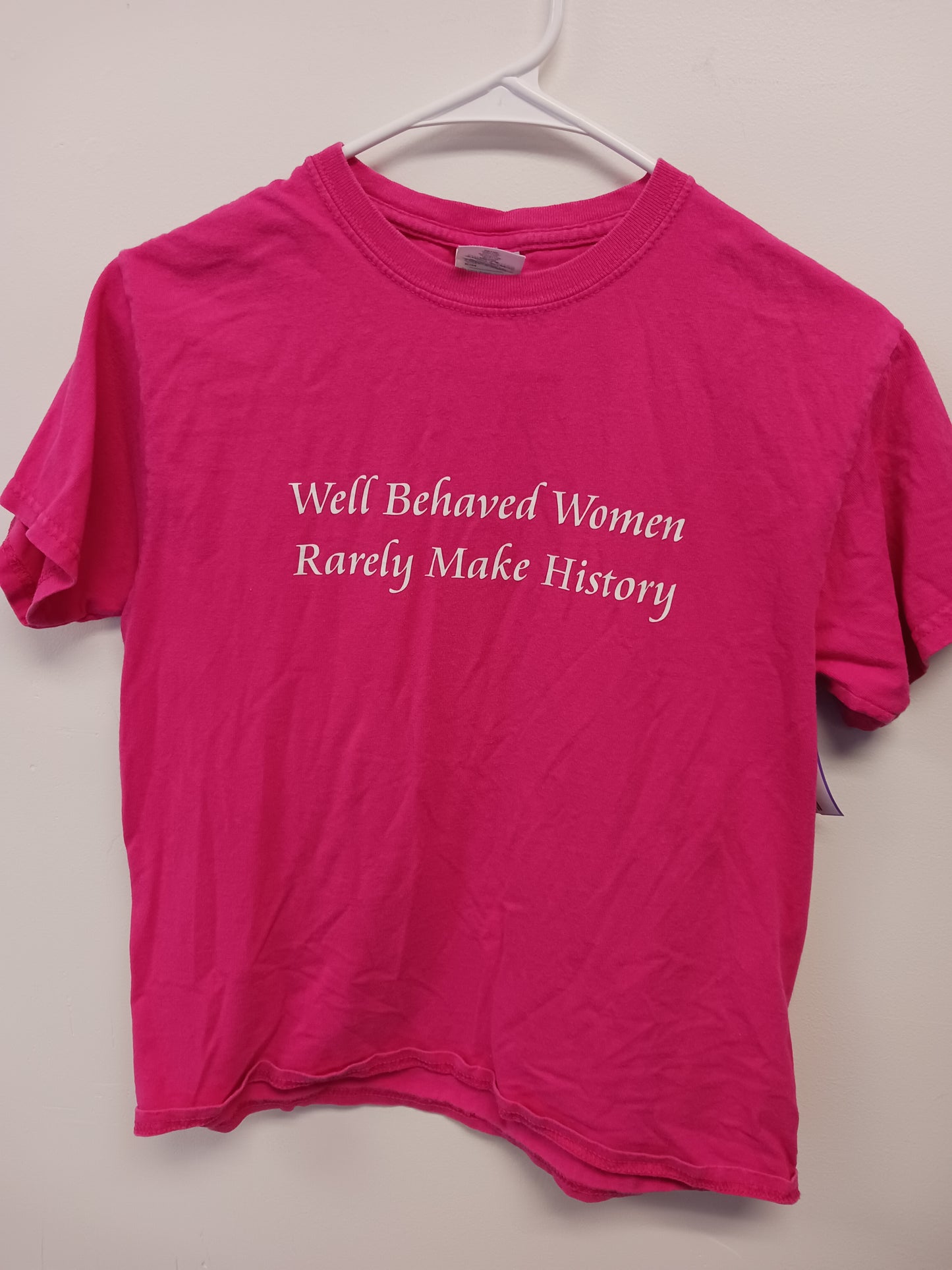 pink Gildan Well Behaved Tshirt, 10 G