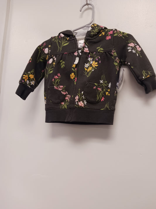 Grey Flower Carters Jacket, 6M G