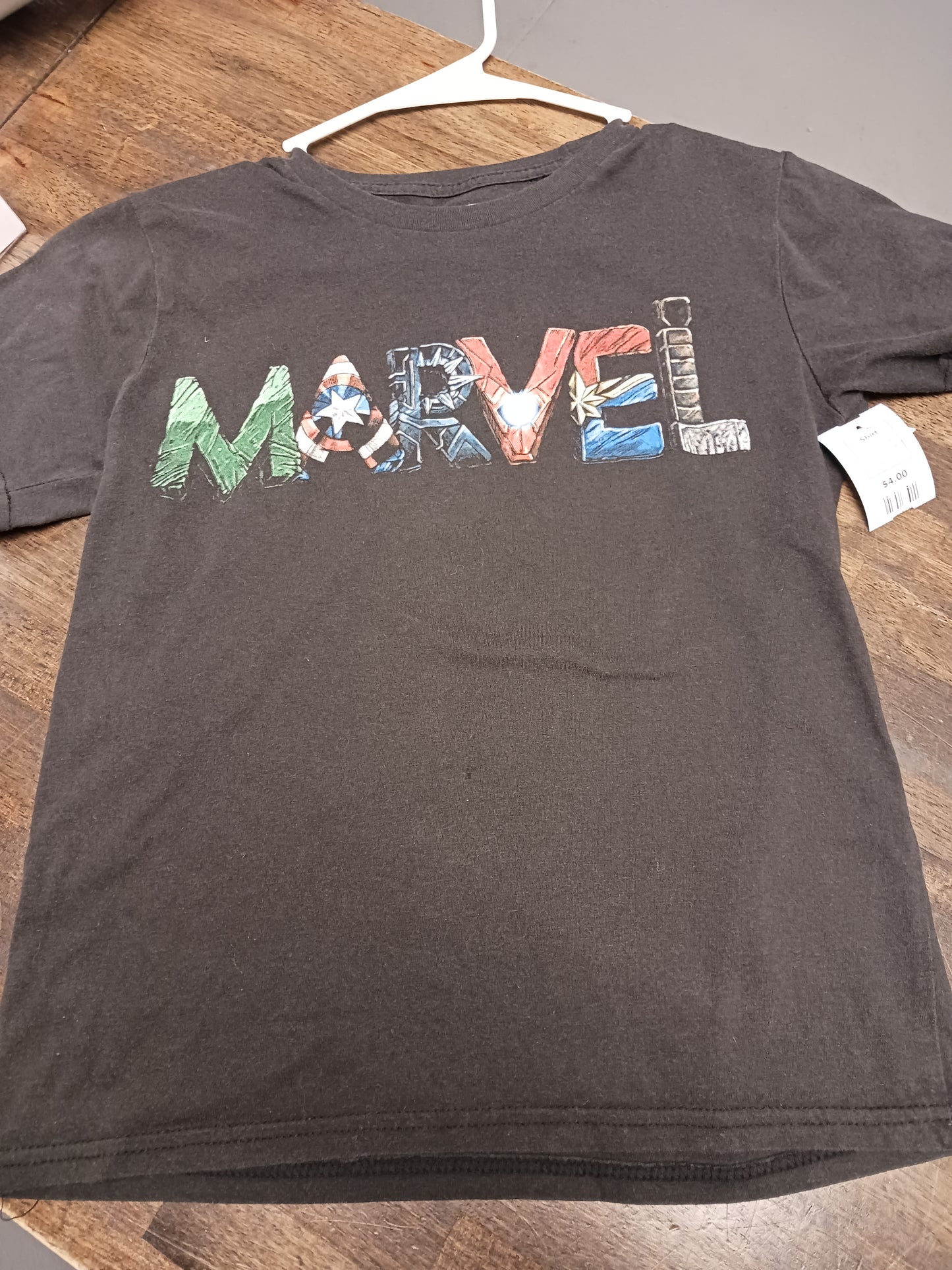 Grey Marvel Shirt, 10 B