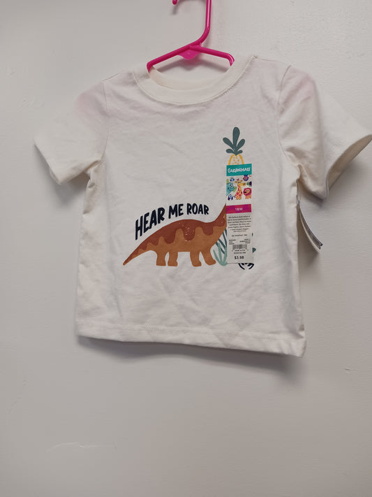 White Dino Garanimals Shirt, 18M B