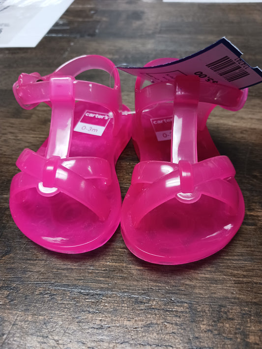 pink Carters Sandals 0-3m, NB G