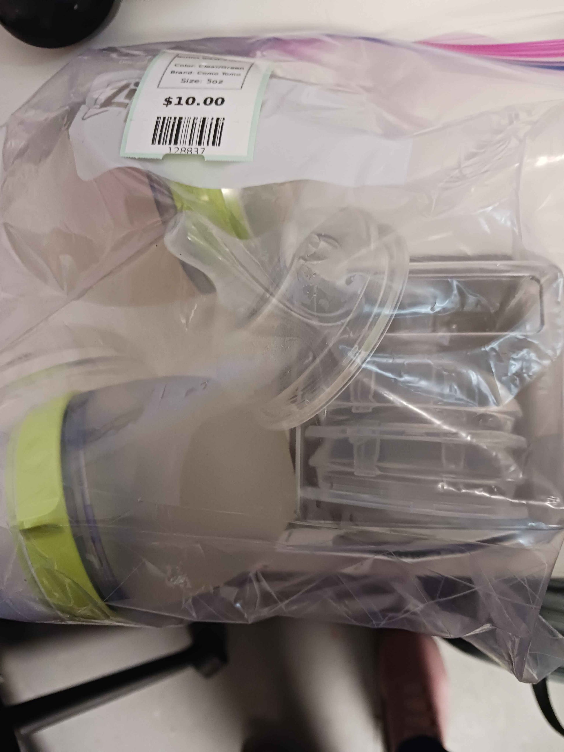 Clear/Green Como Tomo Bottles W/Extra Nipples, 5oz