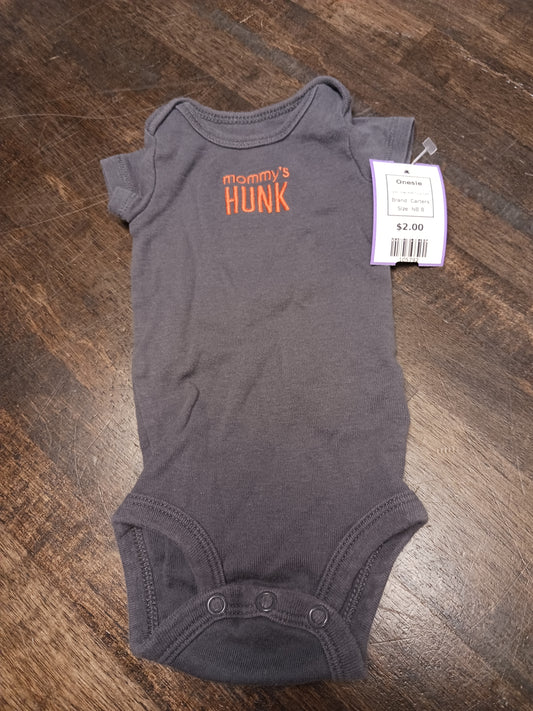 Grey Mommy's Hunk Carters Onesie, NB B