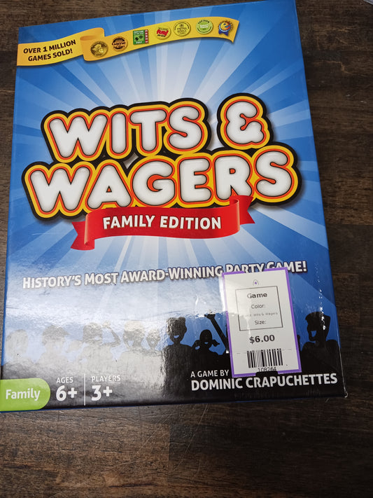 Wits & Wagers Game