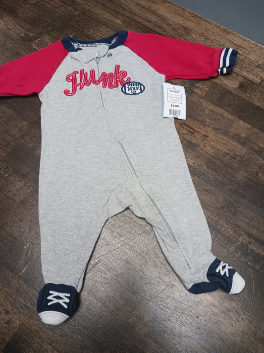 Grey/Red/Navy Hunk Carters Sleeper, 3M B