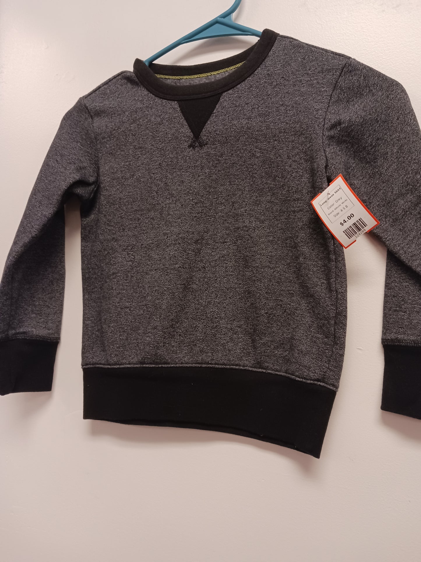 Grey Athletic Works Longsleeve Shirt, 4-5 B