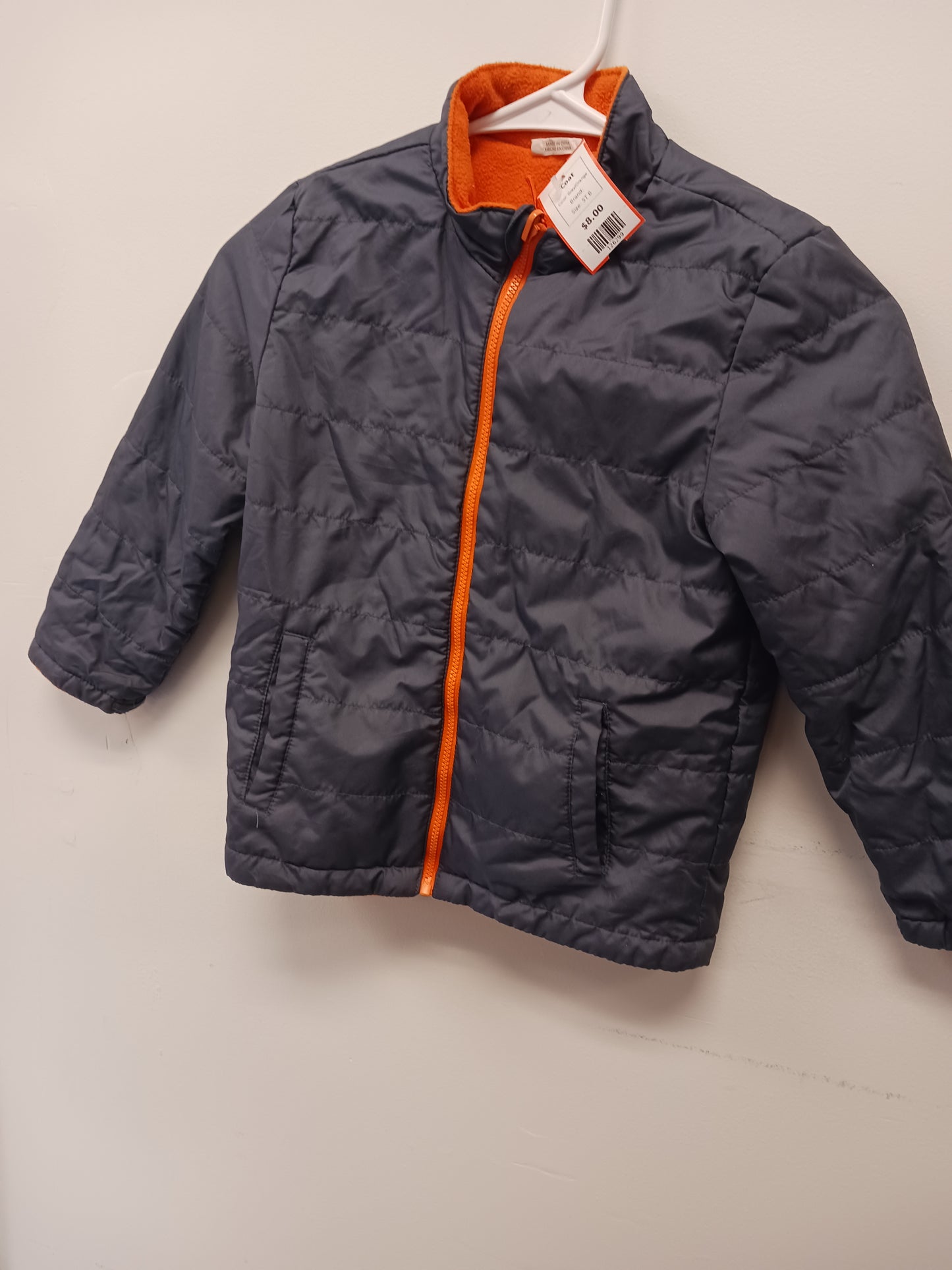 Grey/Orange  Coat, 5T B