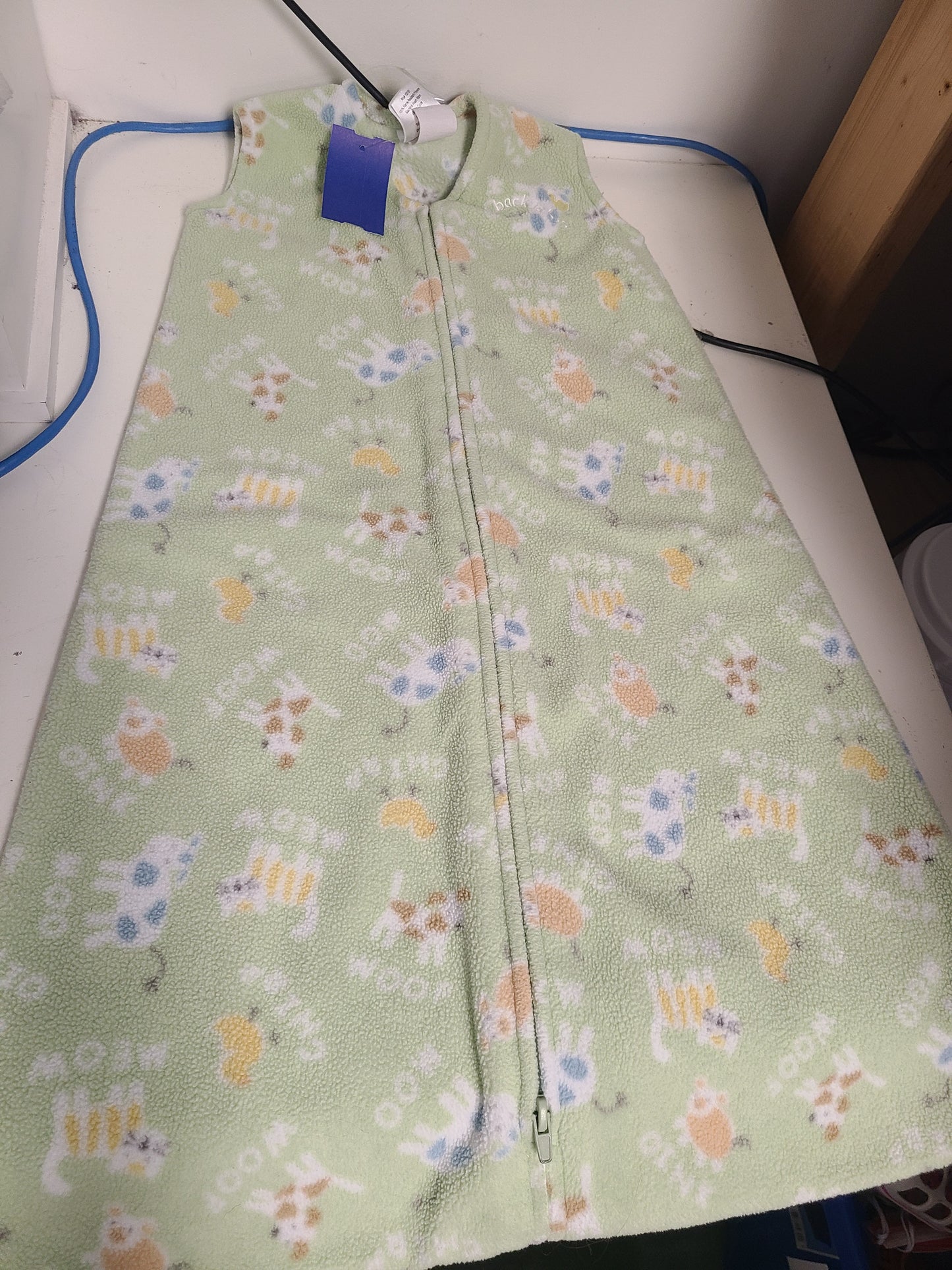 Green Animal Halo Sleepsack, NB B