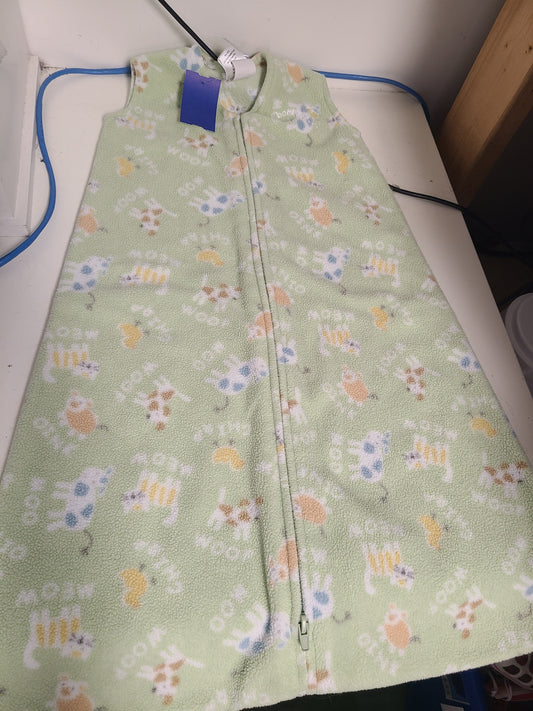 Green Animal Halo Sleepsack, NB B