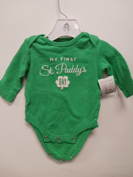 Green Carters My First St Paddys Day onesie, 3M B
