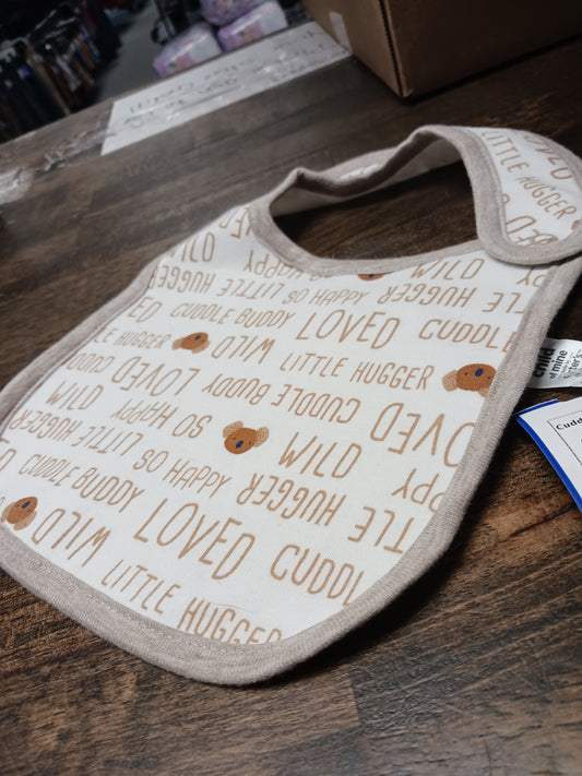 Brown Child of Mine CuddleBuddy Bib