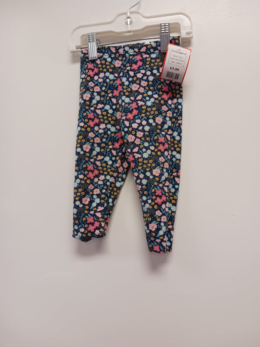 Blue Child of Mine Flower Leggings, 12M G