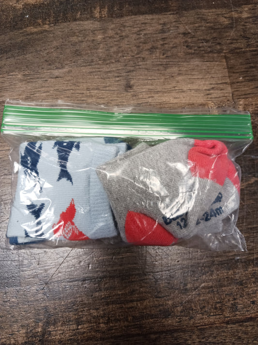 Boys 3 pack socks, 12M