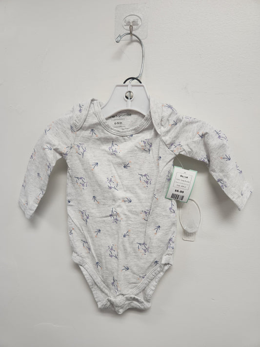 Grey/Purple Mother's Promise Outfit, 6M G
