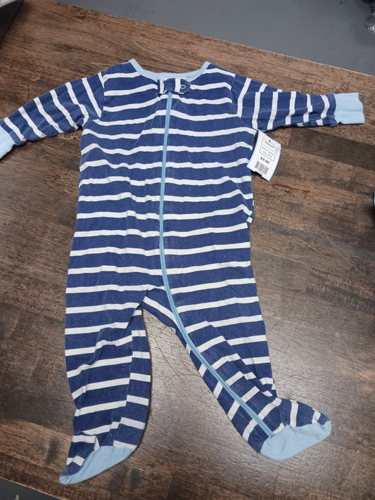 Navy/White Striped Gerber Sleeper, 3M B