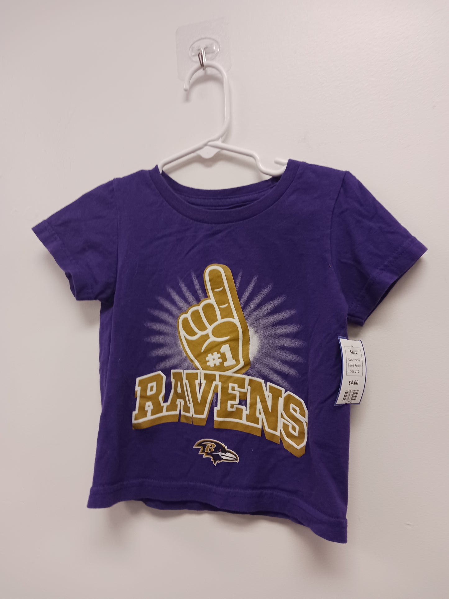Purple Ravens Shirt, 2T G