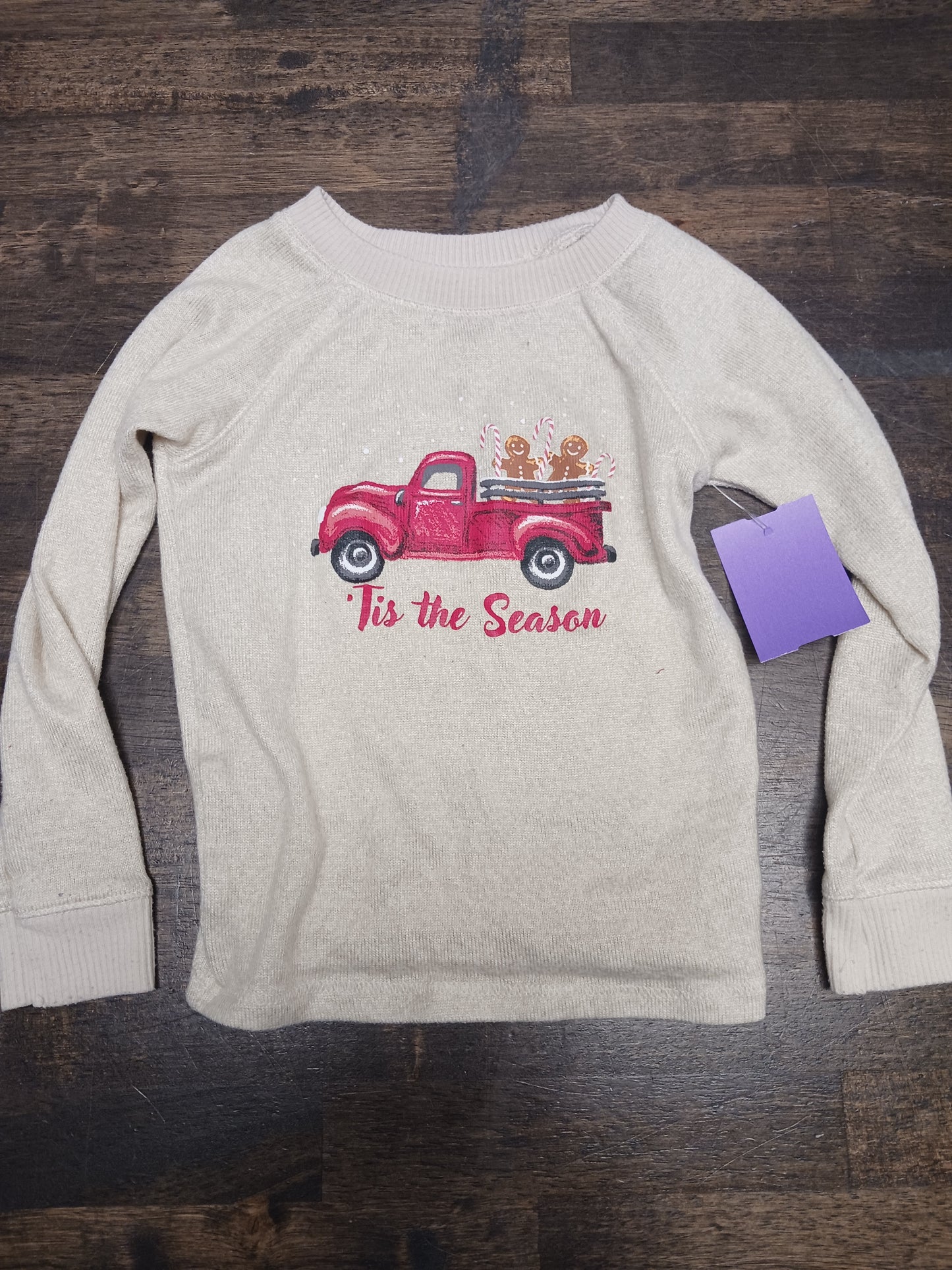 beige Magical Season 2 Piece Christmas Truck PJS, 2T B