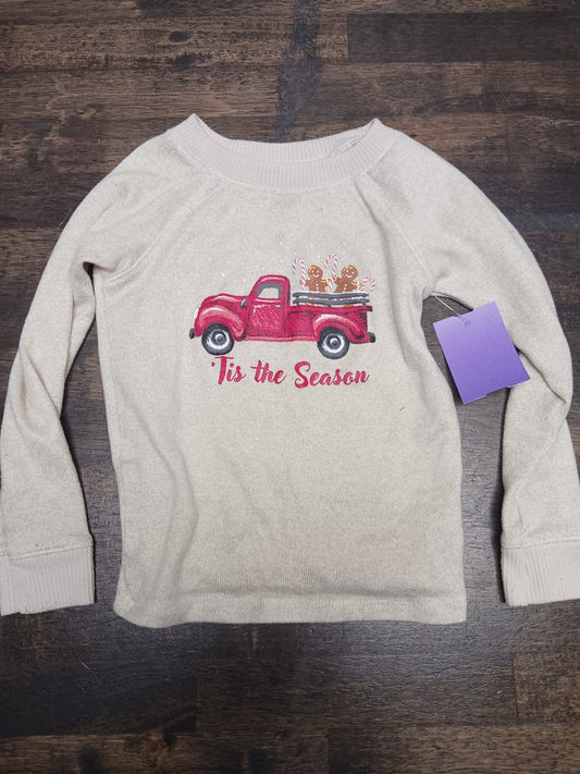 beige Magical Season 2 Piece Christmas Truck PJS, 2T B