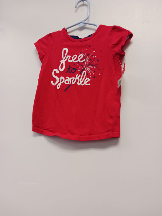 Red Jumping Bean Free to Sparkle Tshirt, 18M G