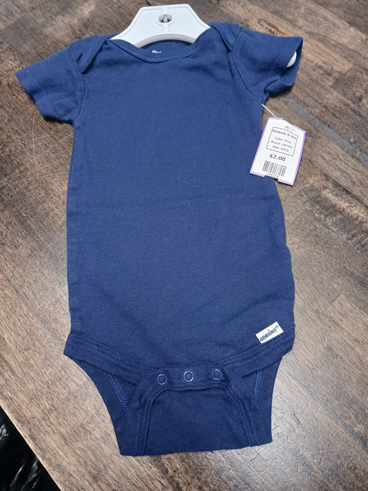 blue Gerber Onesie 6-9m, 6M B